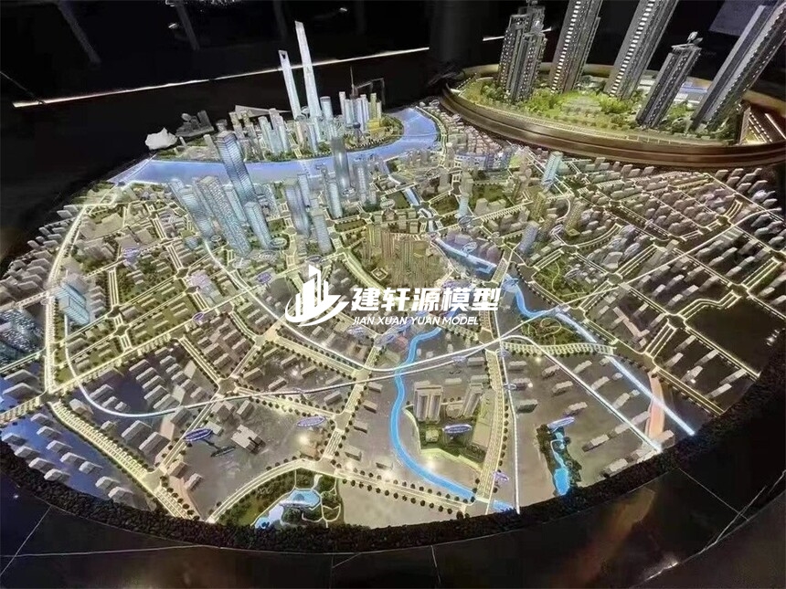 新河规划模型制作