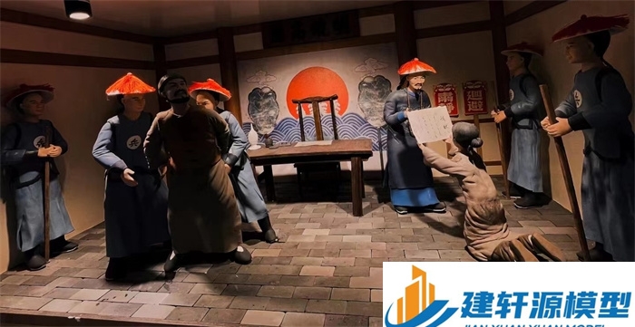 新河陈规除恶绅微缩场景
