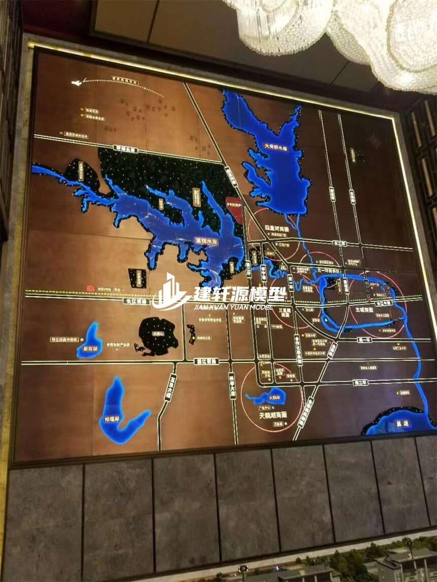 新河区域壁挂模型制作