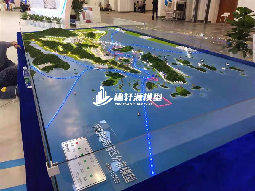 新河地形地貌模型