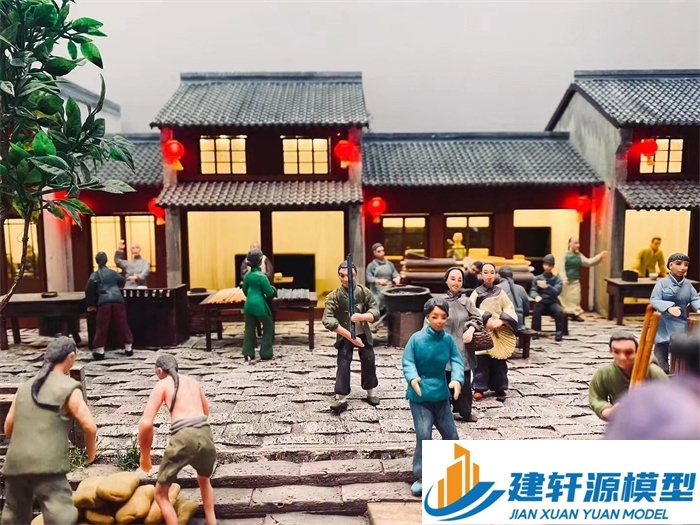 新河香市微缩模型