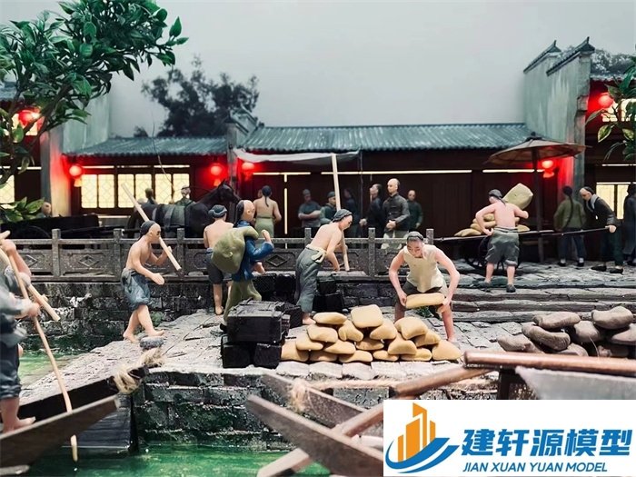 新河博物馆江南水乡模型