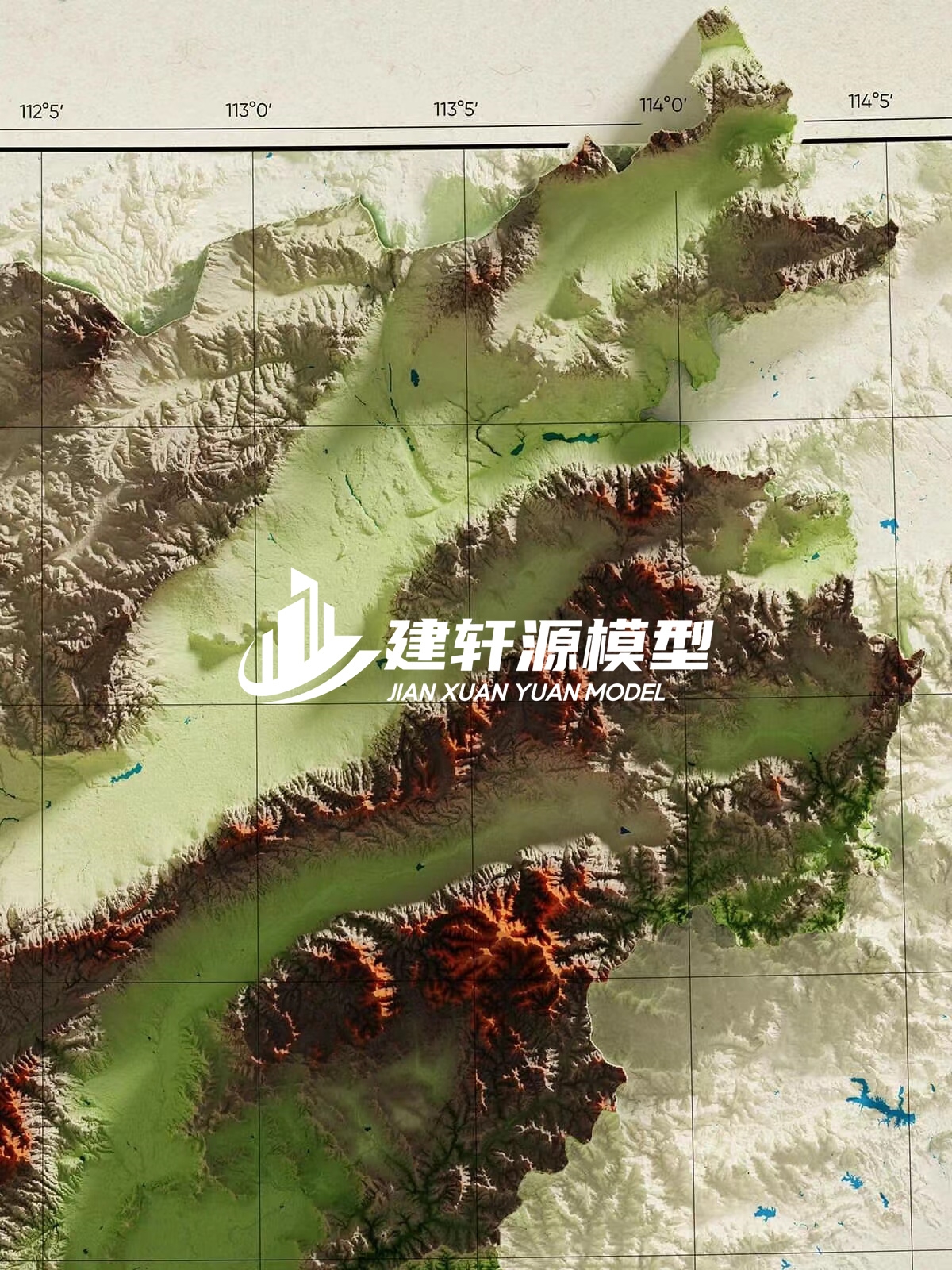 新河地形模型制作